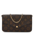 Monogram Pochette Felicie Chain Wallet Fuchsia