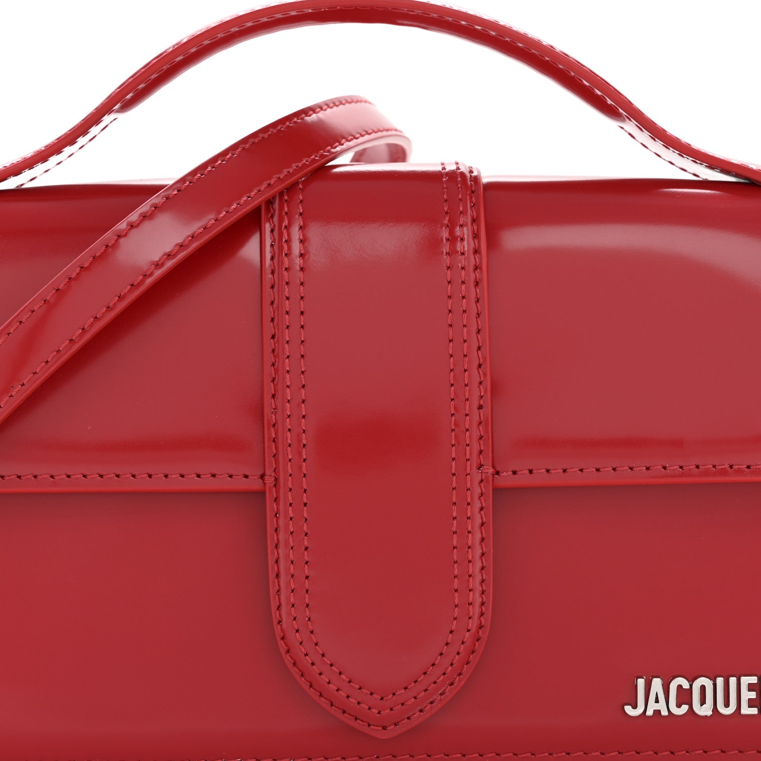 Glazed Calfskin Le Grand Bambino Red
