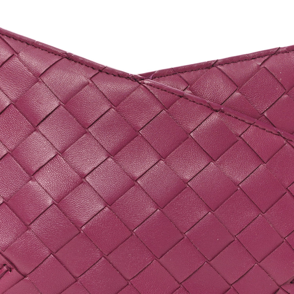 Nappa Intrecciato Mini Solstice Shoulder Bag Cinnabar