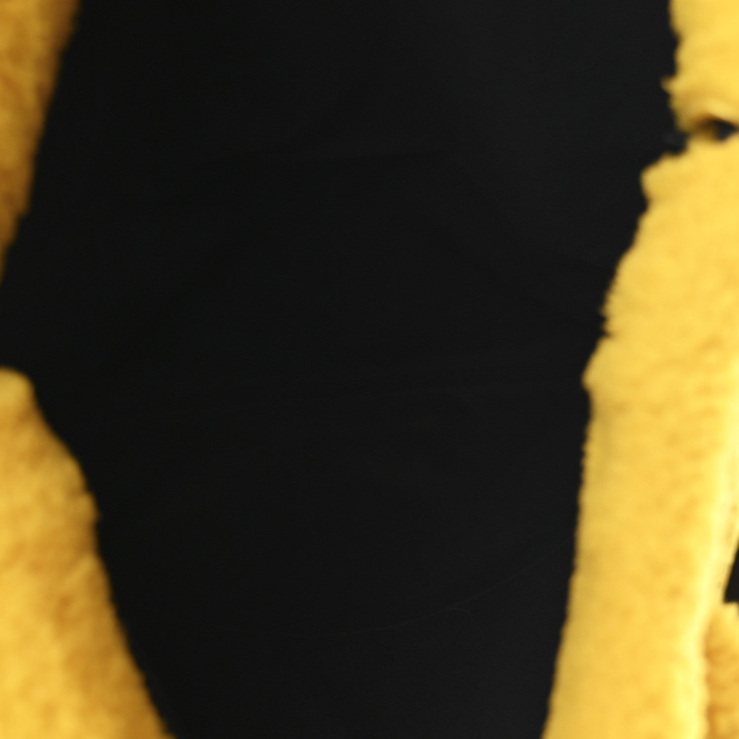 Shearling Calfskin Vocabulary Drawstring Backpack Yellow