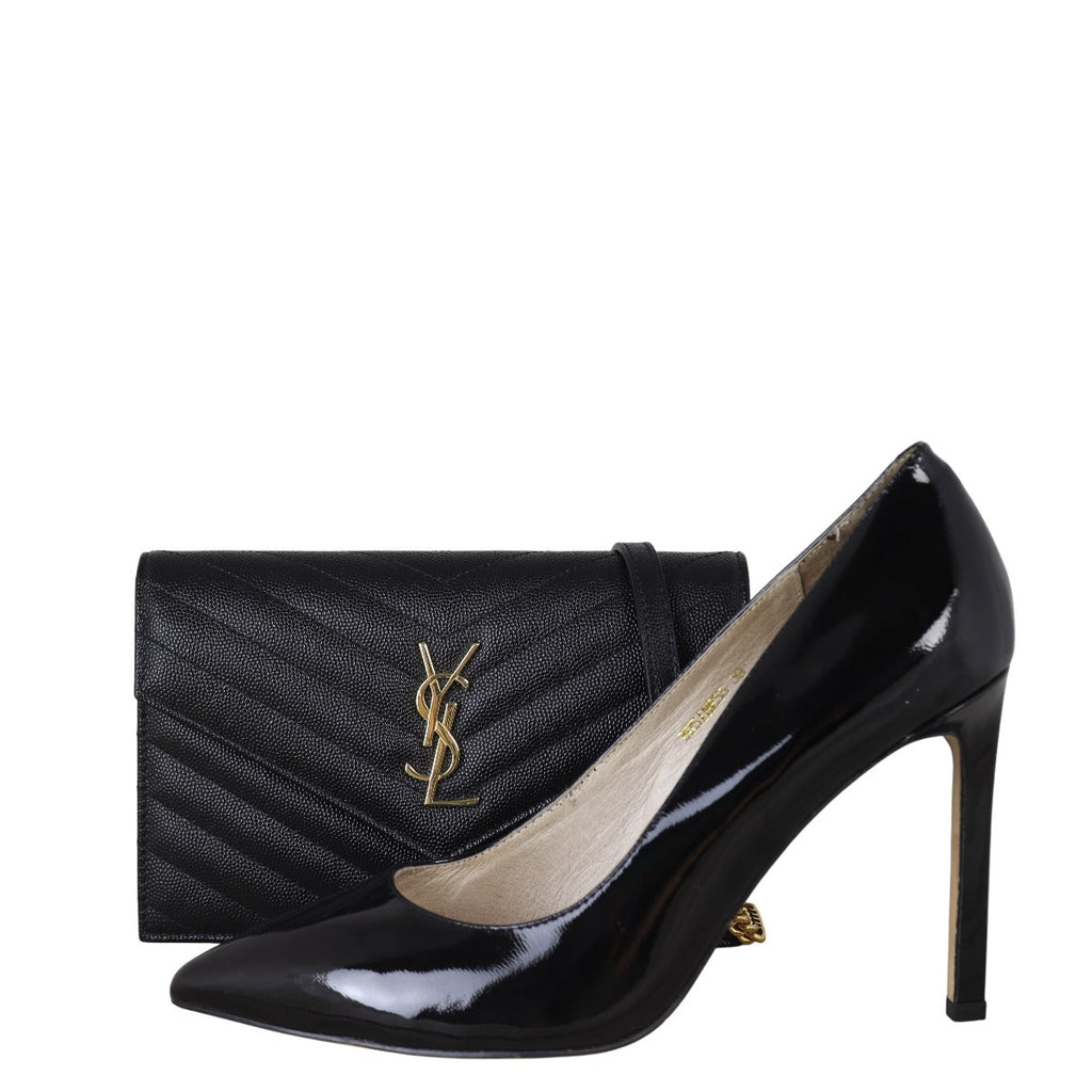 Saint Laurent Cassandre Envelope Chain Wallet