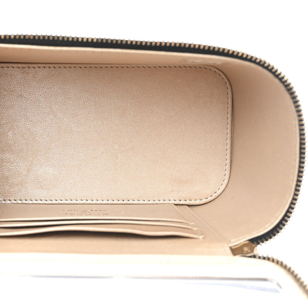 Lambskin Quilted Small CC Dynasty Vanity Case With Chain Black
