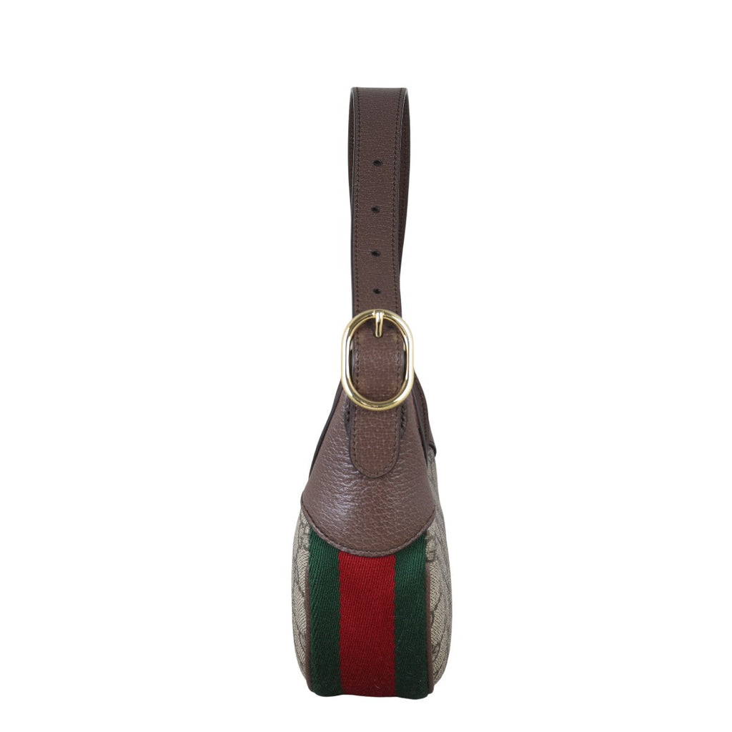 Gucci Ophidia GG Supreme Mini Crescent Shoulder Bag