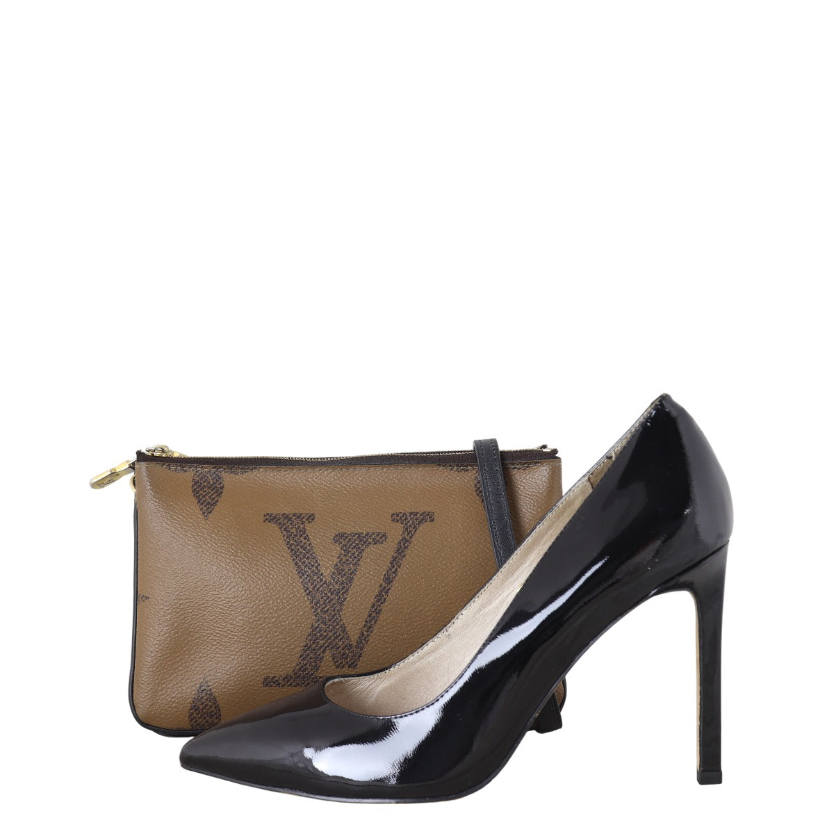 Louis Vuitton Double Zip Pochette Monogram Giant Reverse
