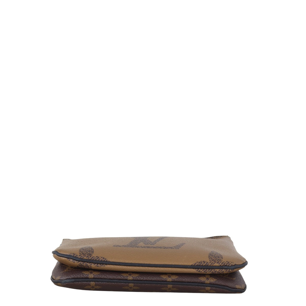 Louis Vuitton Double Zip Pochette Monogram Giant Reverse