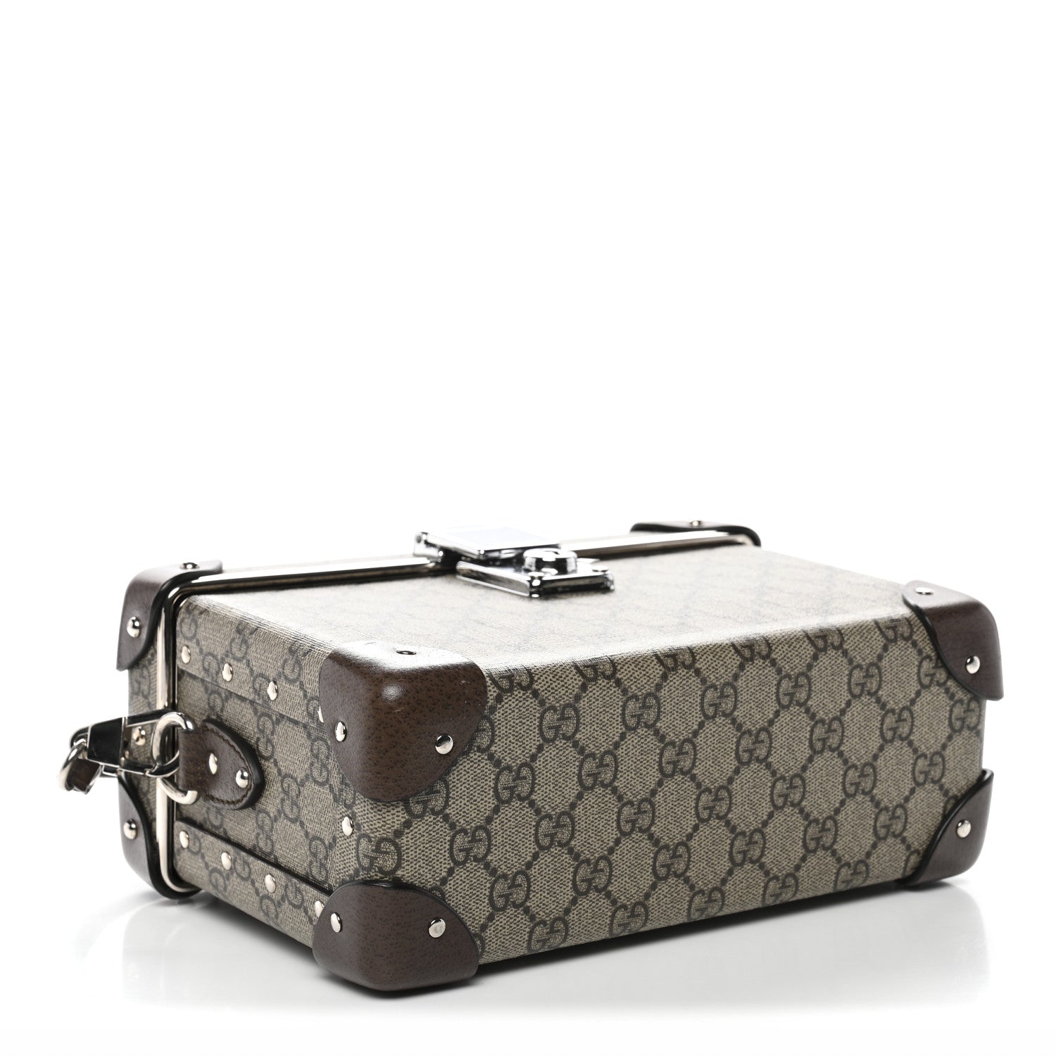 GG Supreme Monogram Globe-Trotter Beauty Case Brown