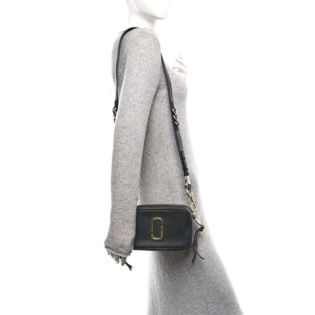Calfskin Small Snapshot Camera Bag Black