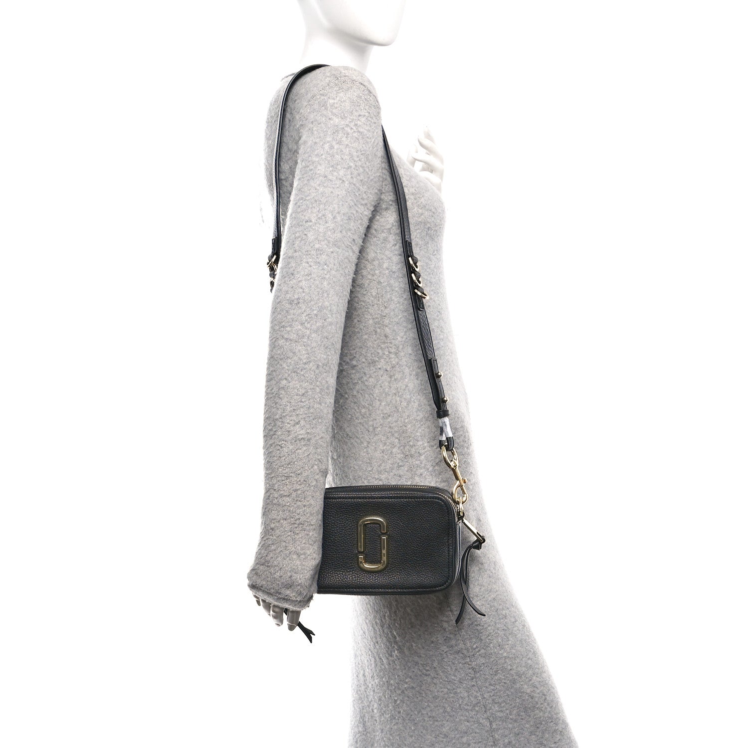 Calfskin Small Snapshot Camera Bag Black