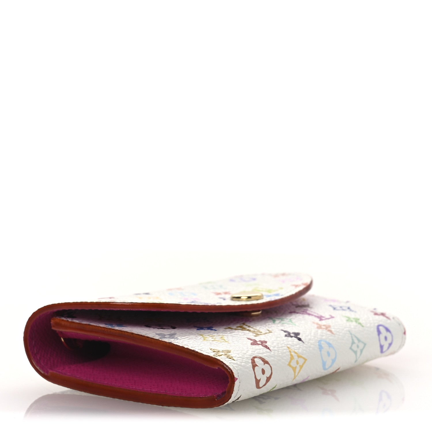 LV X TM Monogram Multicolor Rosalie Coin Purse White Kawaii Pink
