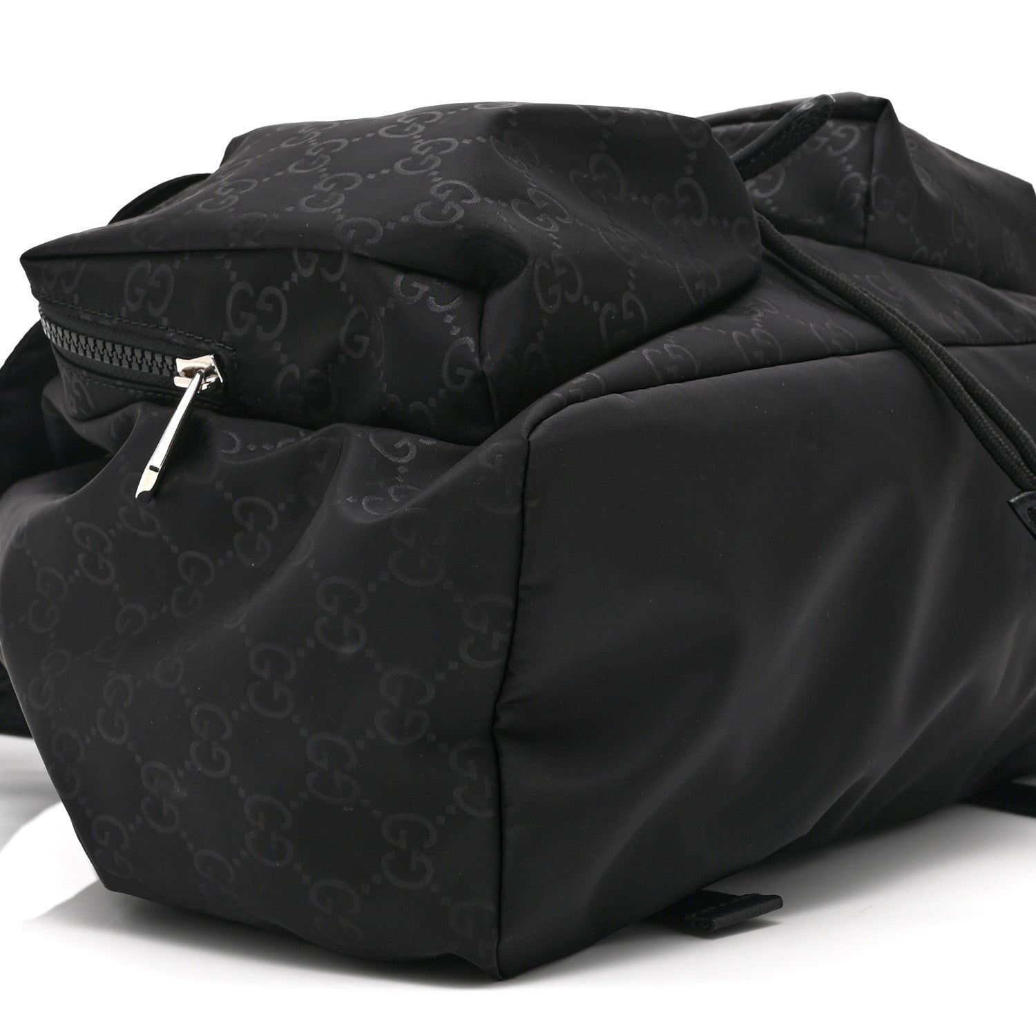 Nylon Monogram Small Single Buckle Backpack Black