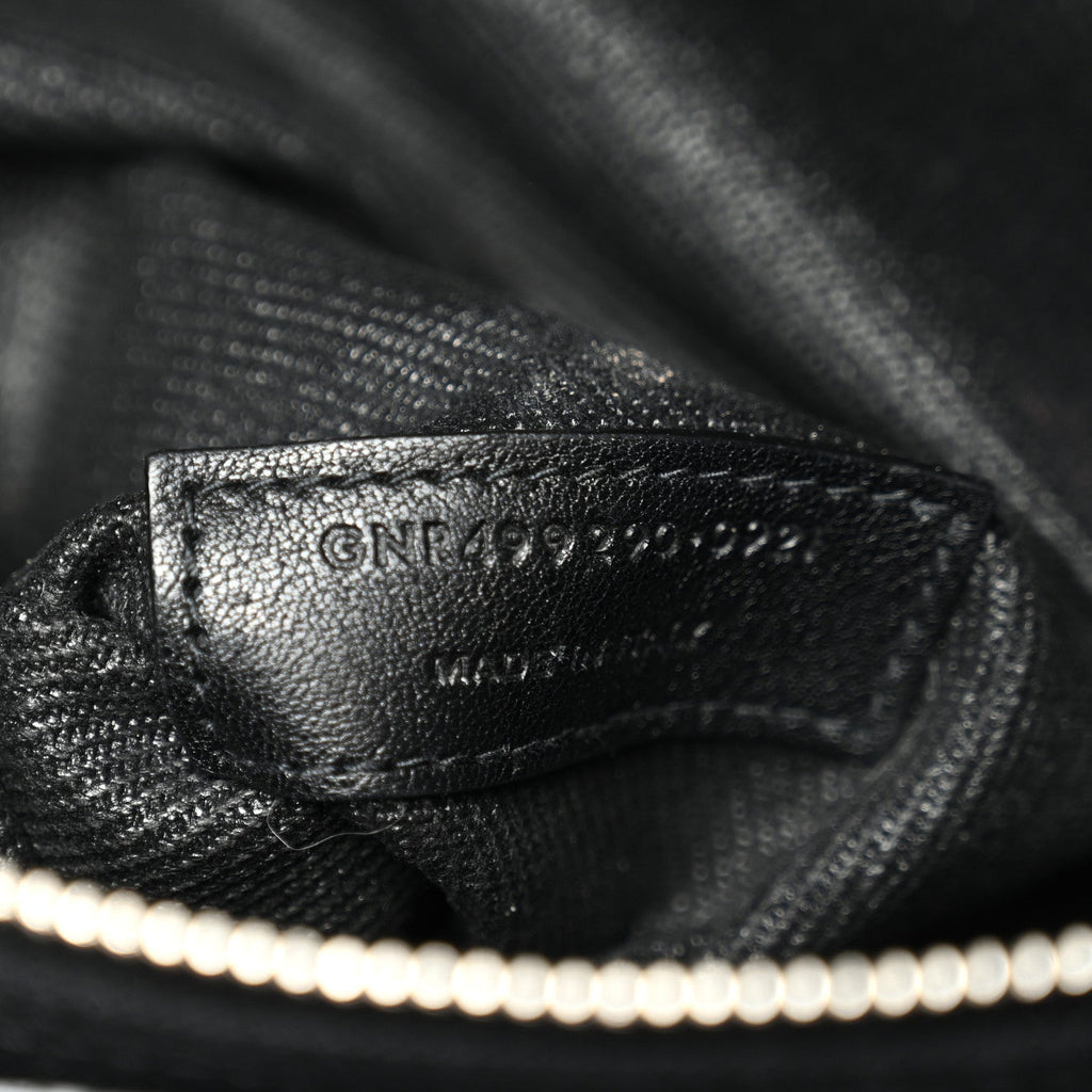 Linen Calfskin Rive Gauche Tote Black