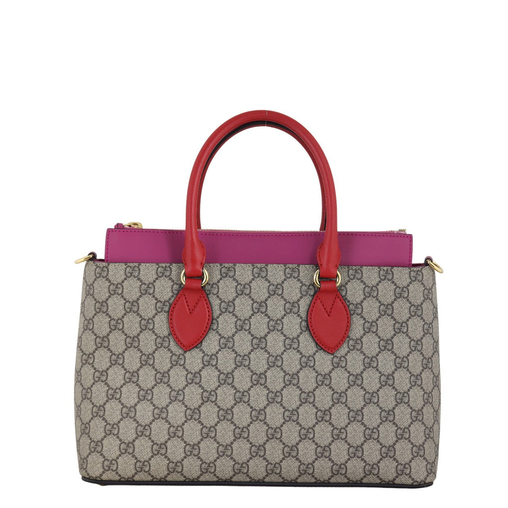 Gucci GG Supreme Linea A Zip Tote Small