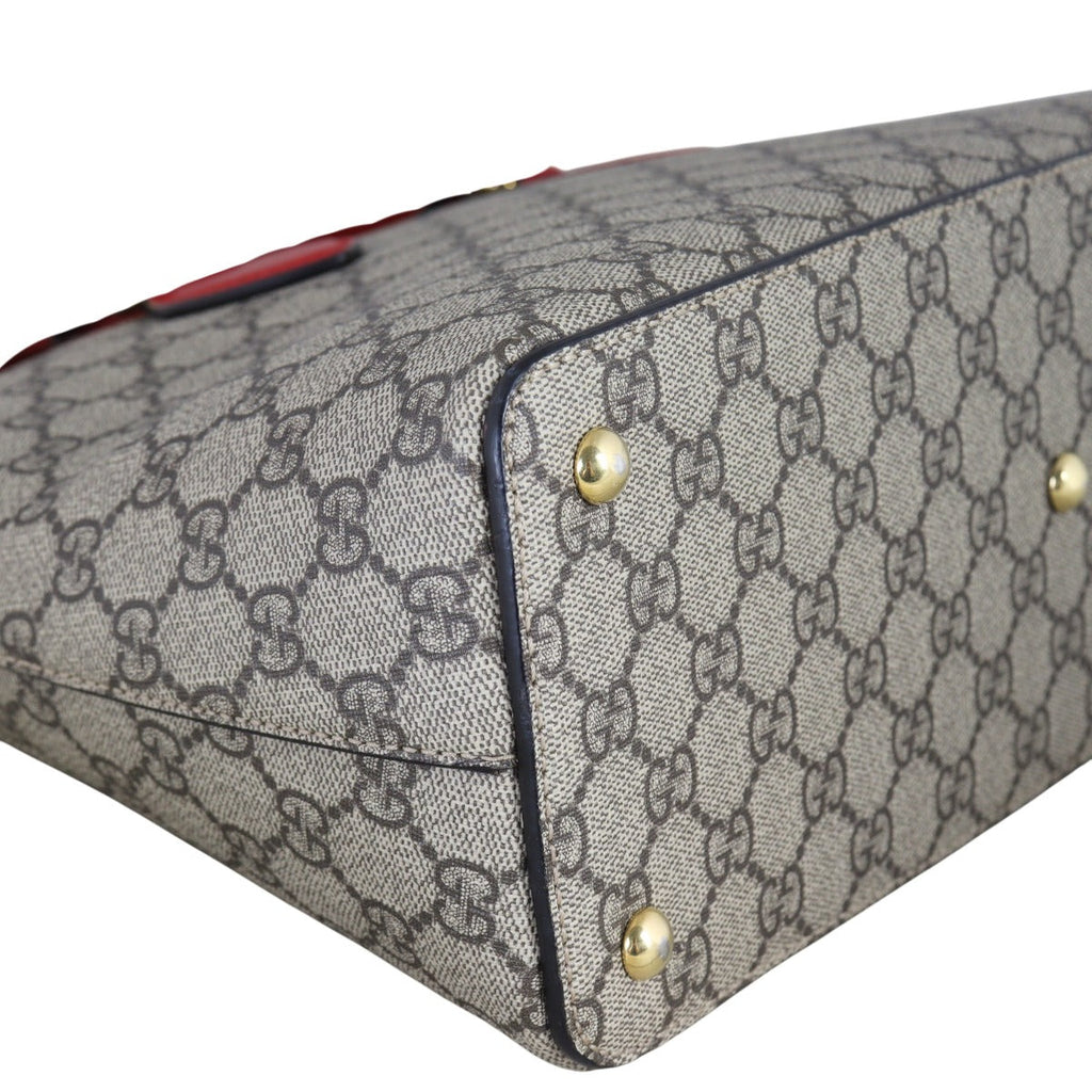 Gucci GG Supreme Linea A Zip Tote Small