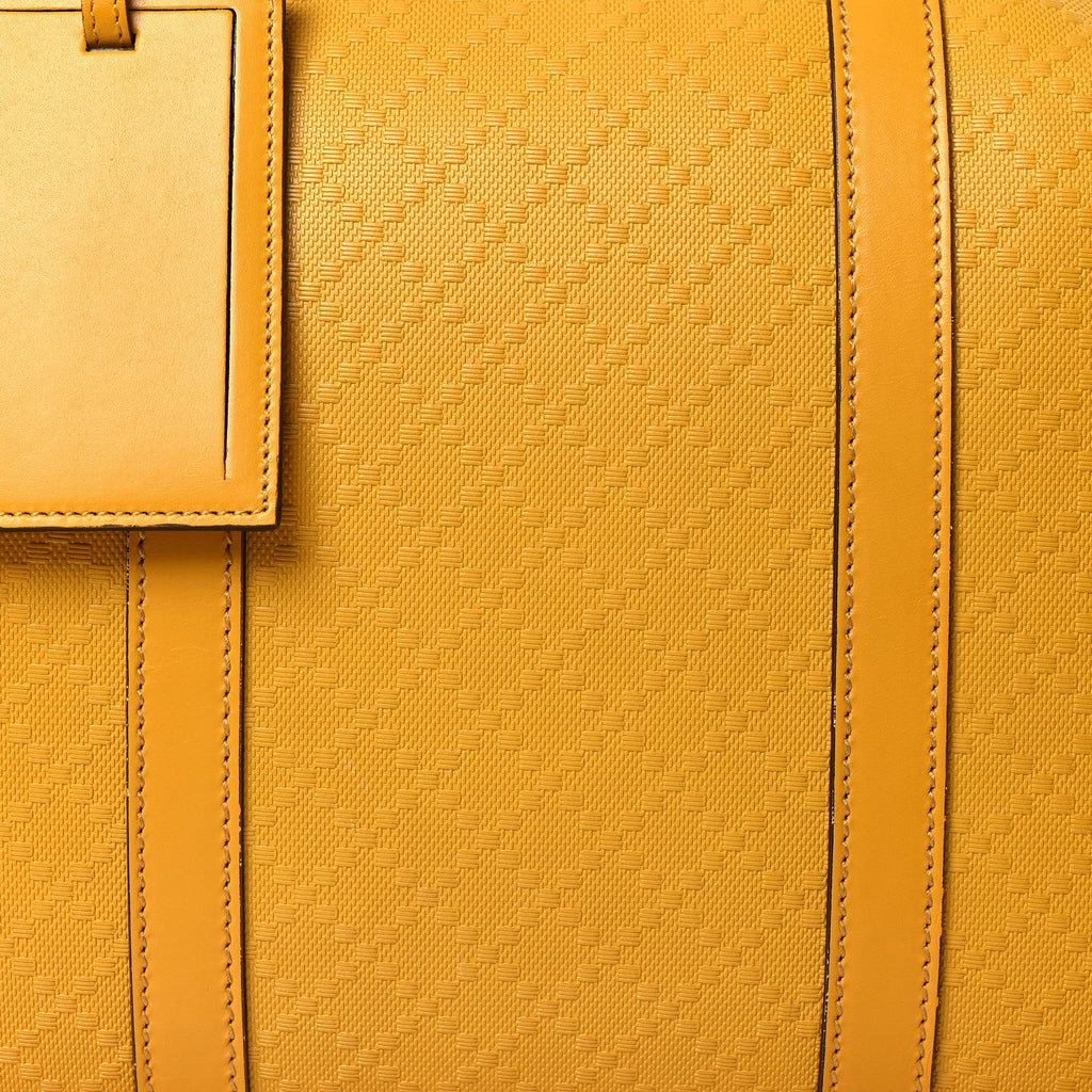 GG Diamante Large Carry On Duffle Yellow