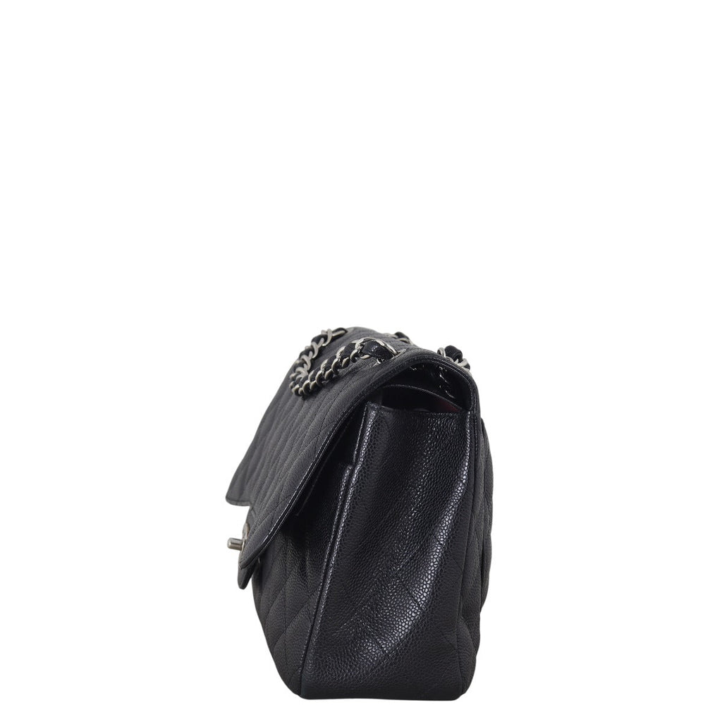 Chanel Classic Double Flap Jumbo Caviar