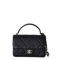 Chanel CC Top Handle Flap Bag Small
