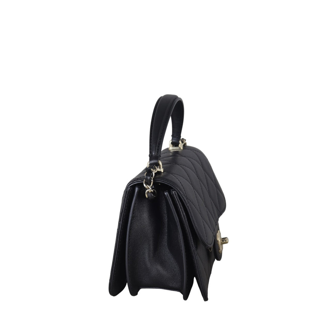 Chanel CC Top Handle Flap Bag Small