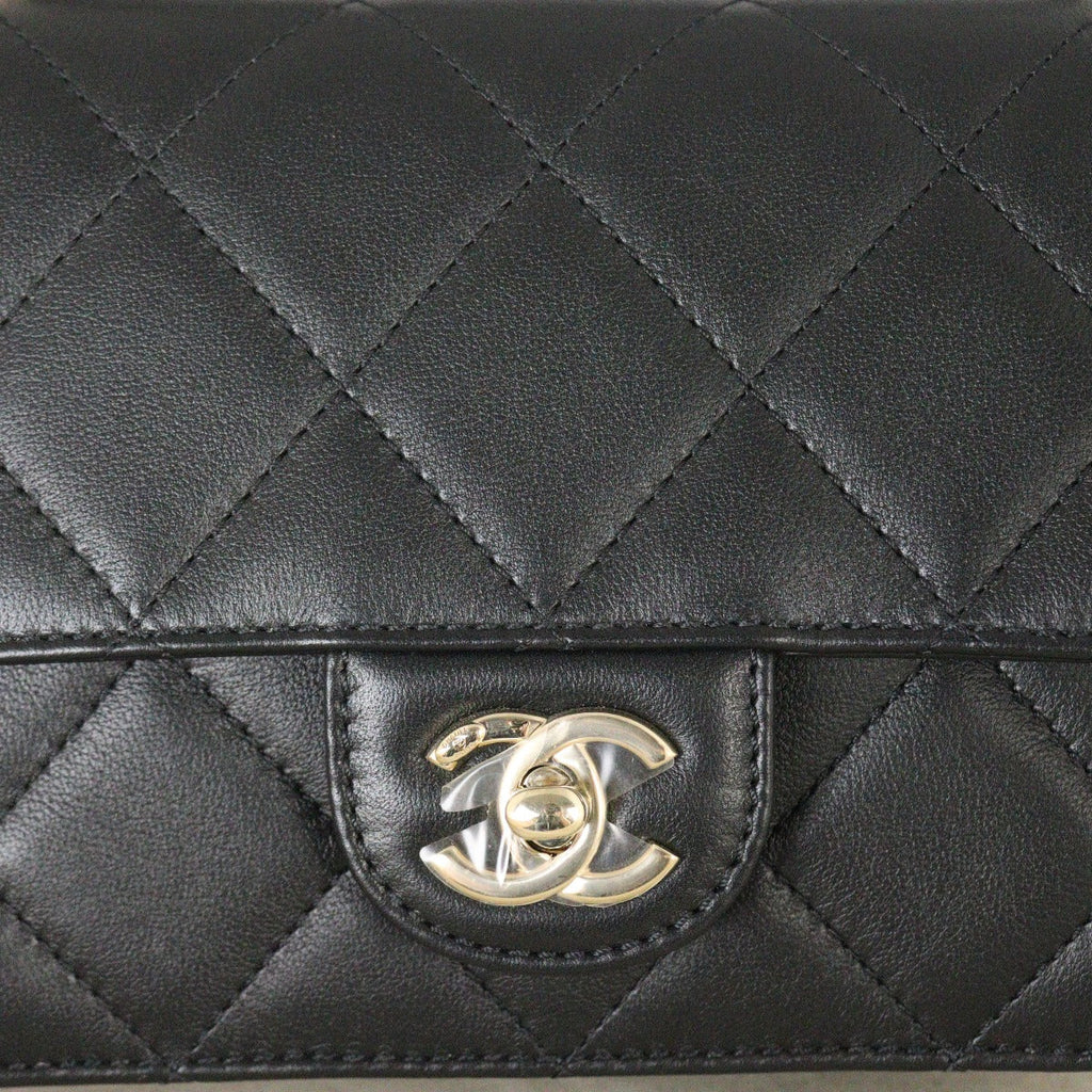 Chanel CC Top Handle Flap Bag Small