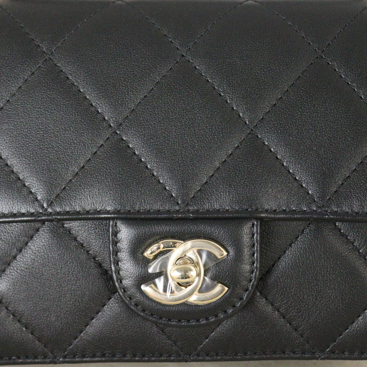 Chanel CC Top Handle Flap Bag Small