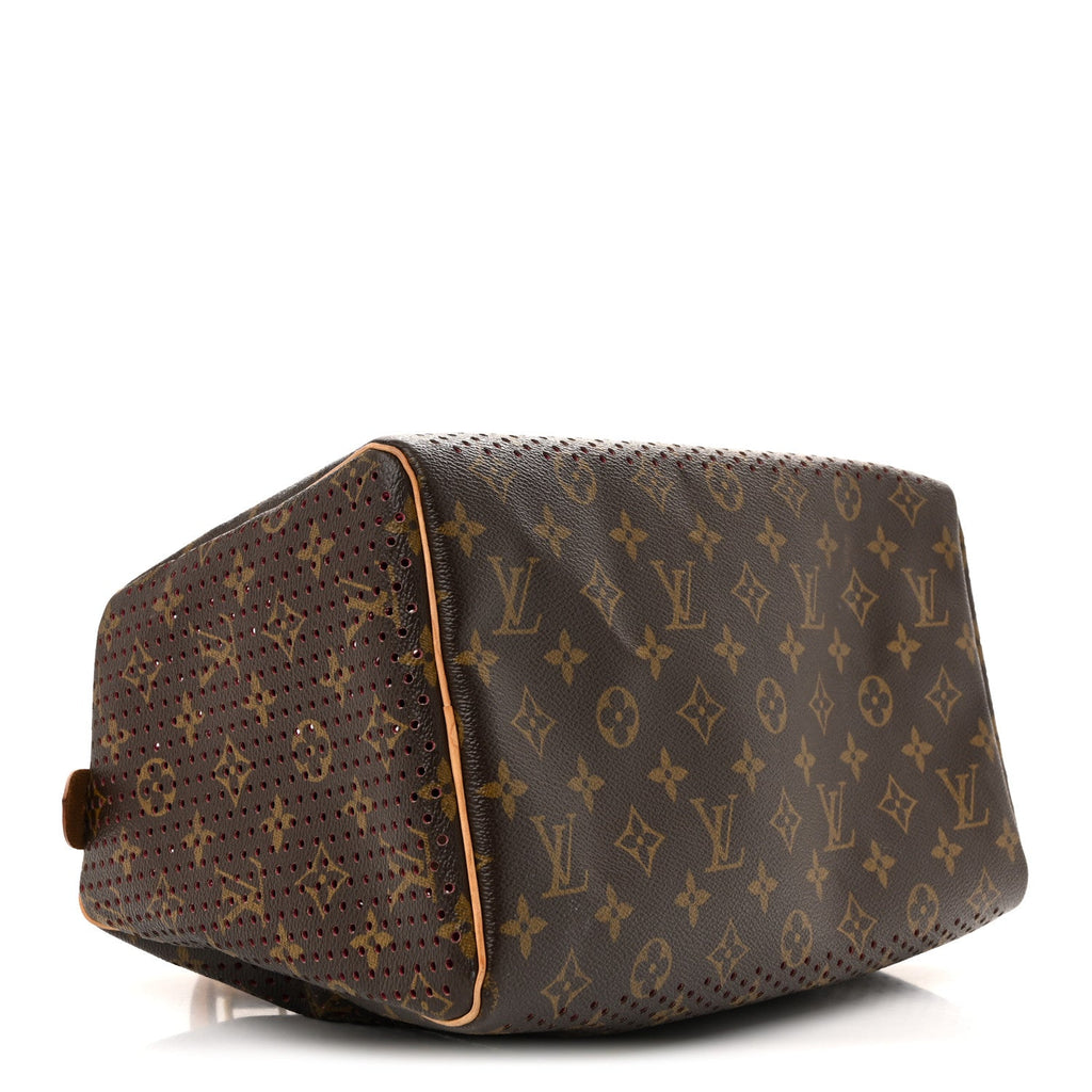 Monogram Perforated Speedy 30 Fuchsia