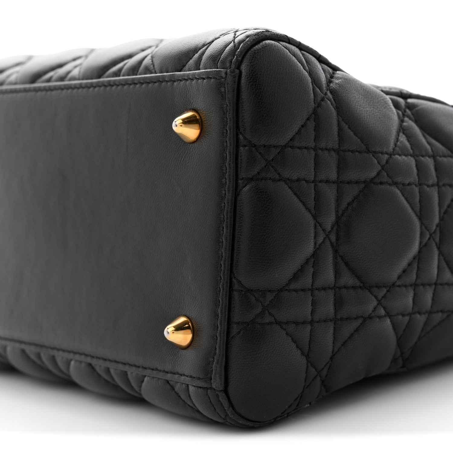 Lambskin Cannage Medium Lady Dior Black