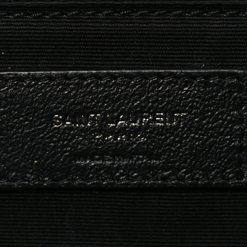 Grained Lambskin Monogram Large Niki Chain Satchel Black