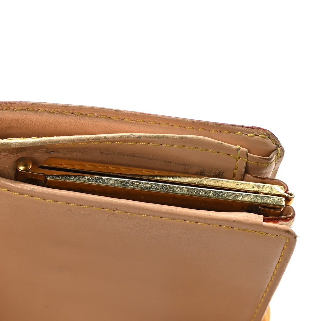 Monogram Multicolor French Purse Wallet White