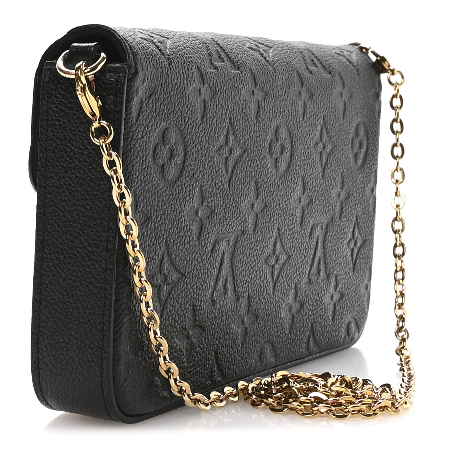 Empreinte Pochette Felicie Chain Wallet Black