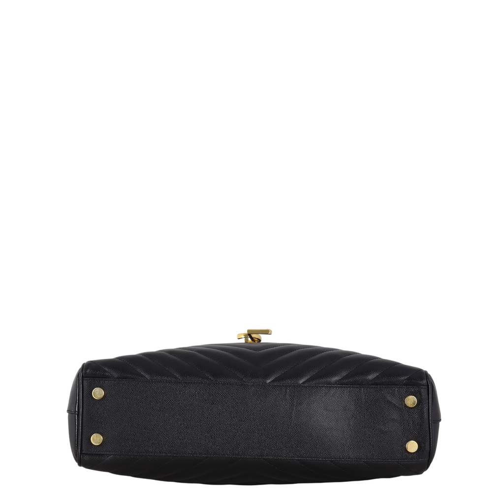 Saint Laurent Chevron Shopping Tote