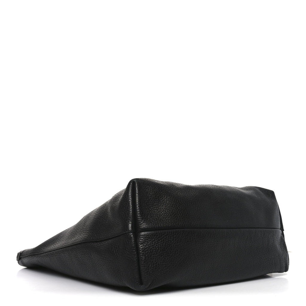 Calfskin Medium Tote  Black