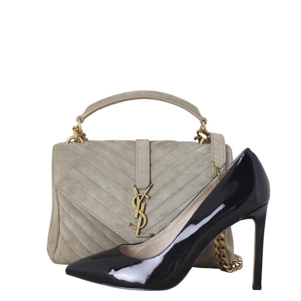 Saint Laurent College Medium Suede