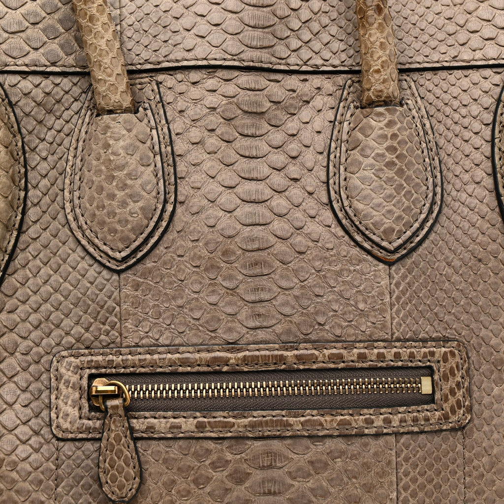 Snakeskin Mini Luggage Grey