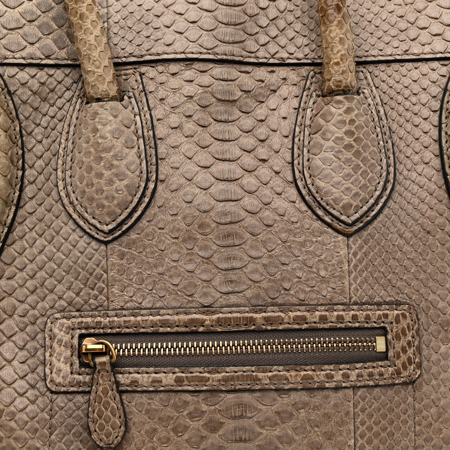 Snakeskin Mini Luggage Grey