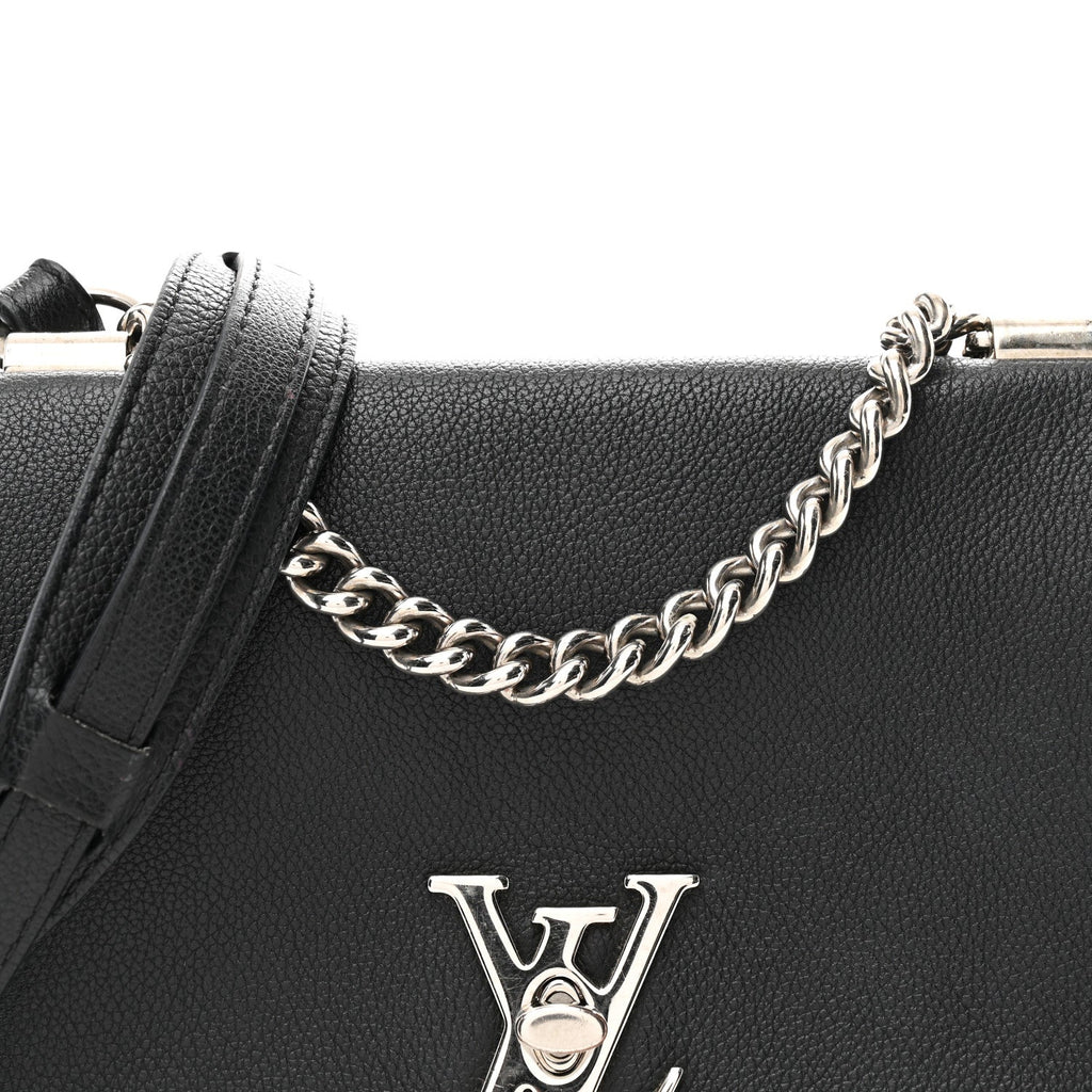 Calfskin Lockme II Chain Bag BB Black