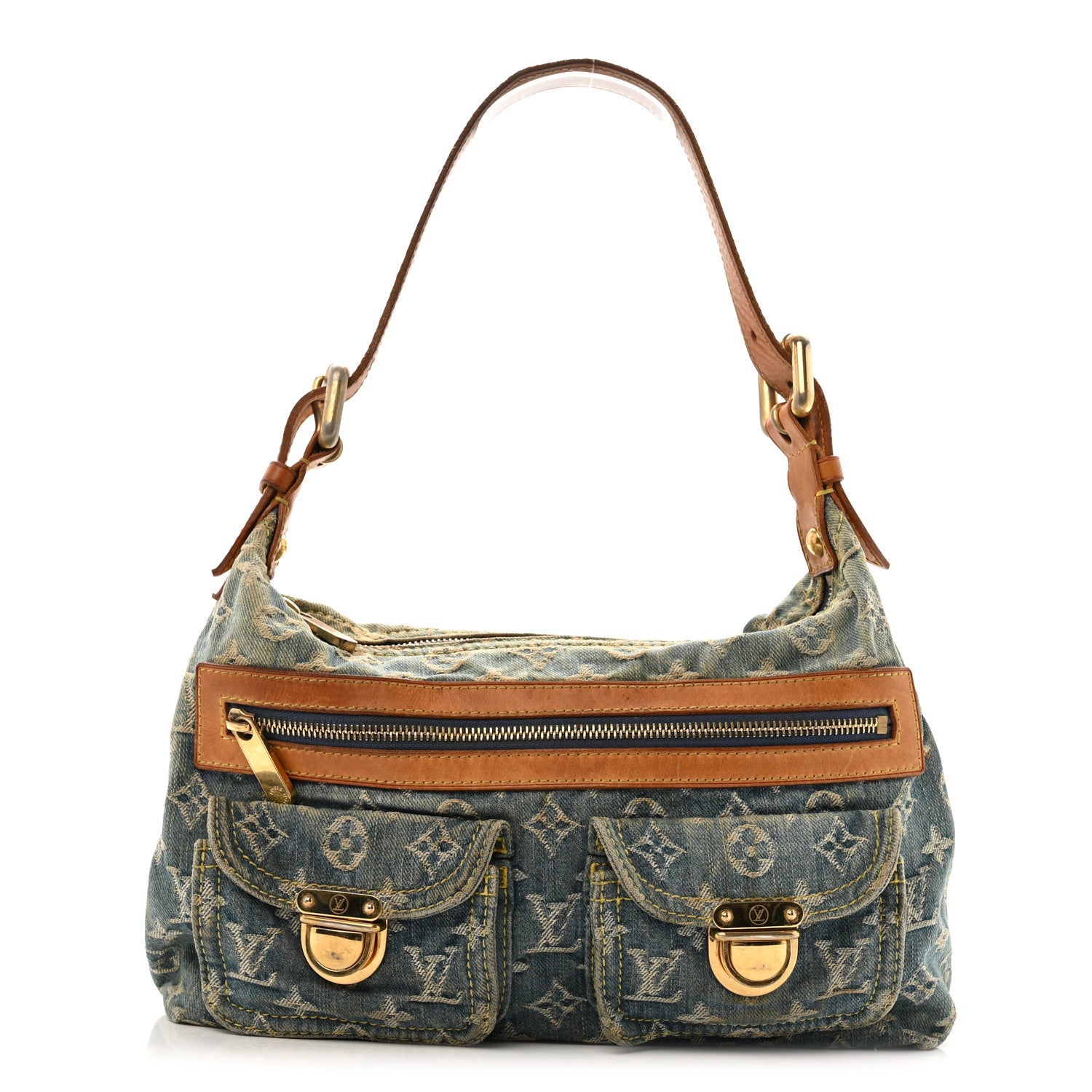 Monogram Denim Baggy PM Blue