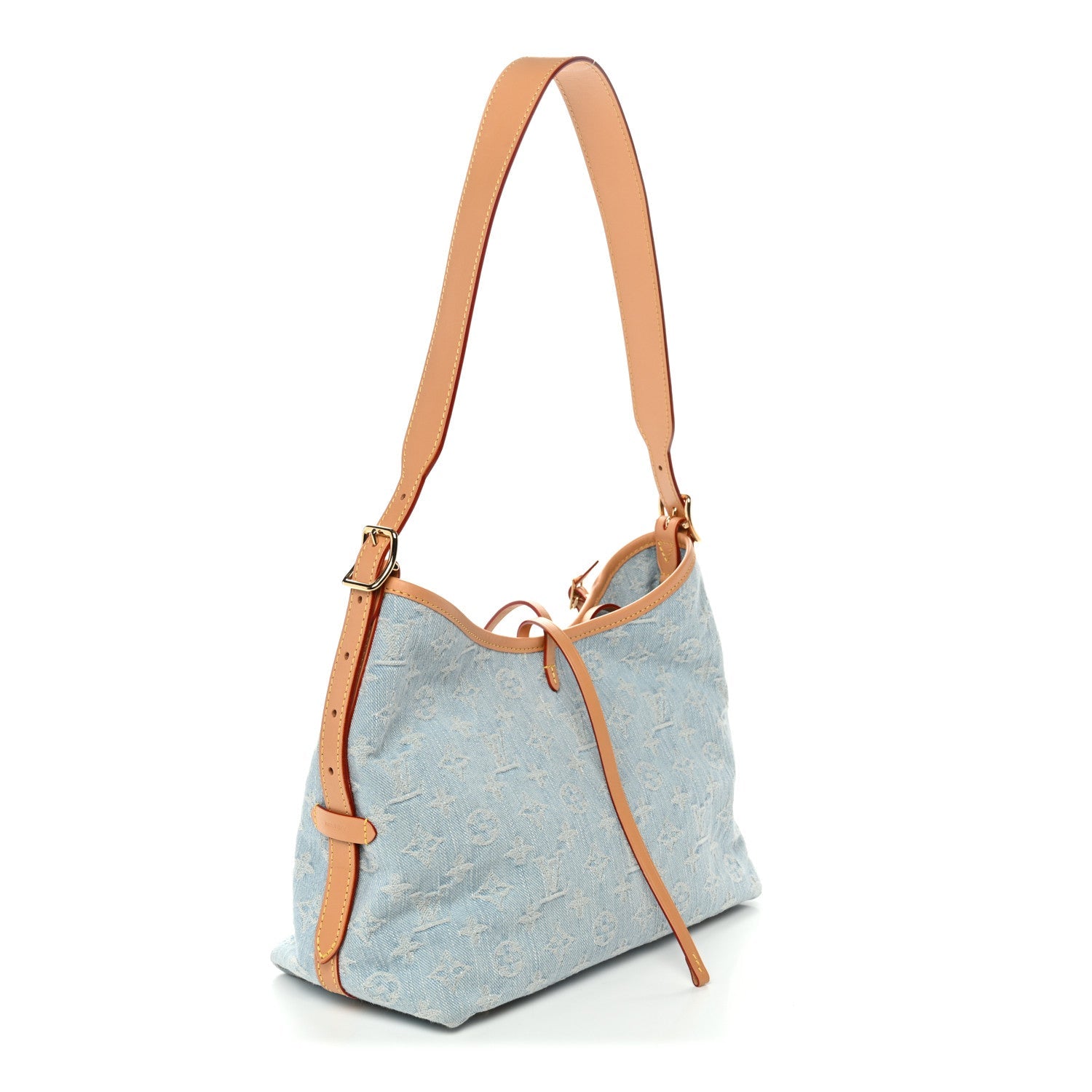 Monogram Denim CarryAll PM Sky Blue