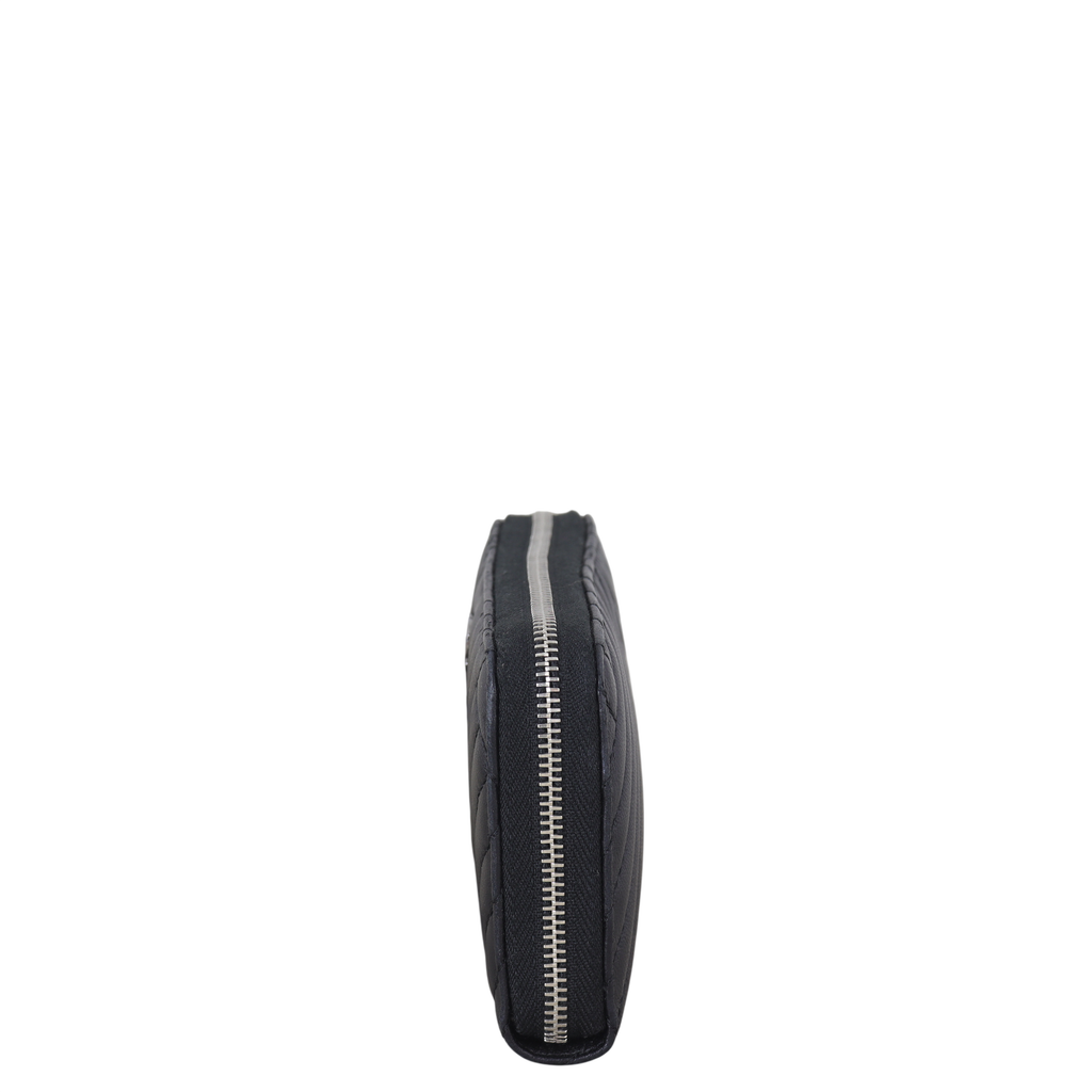 Chanel Chevron Zipped Wallet