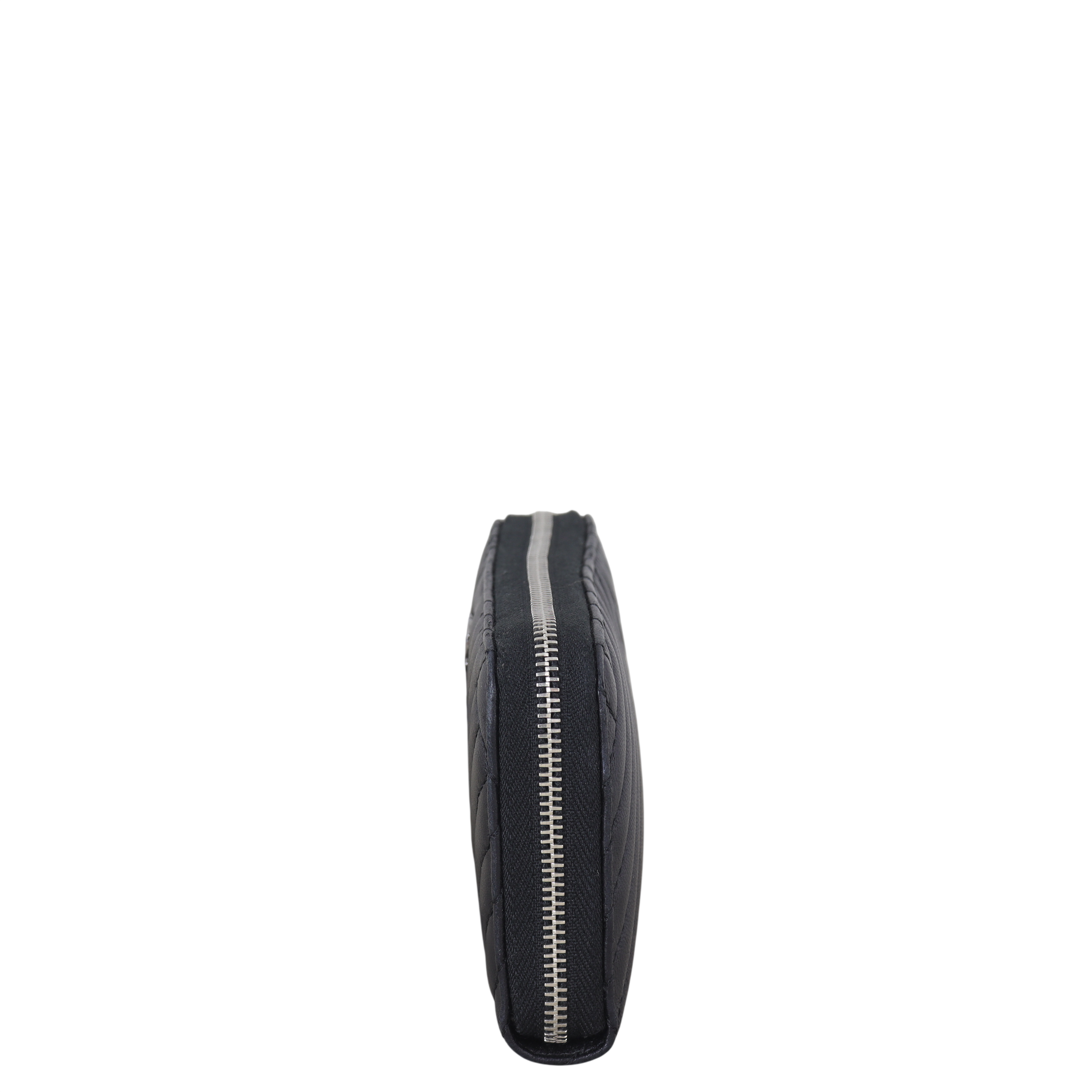 Chanel Chevron Zipped Wallet