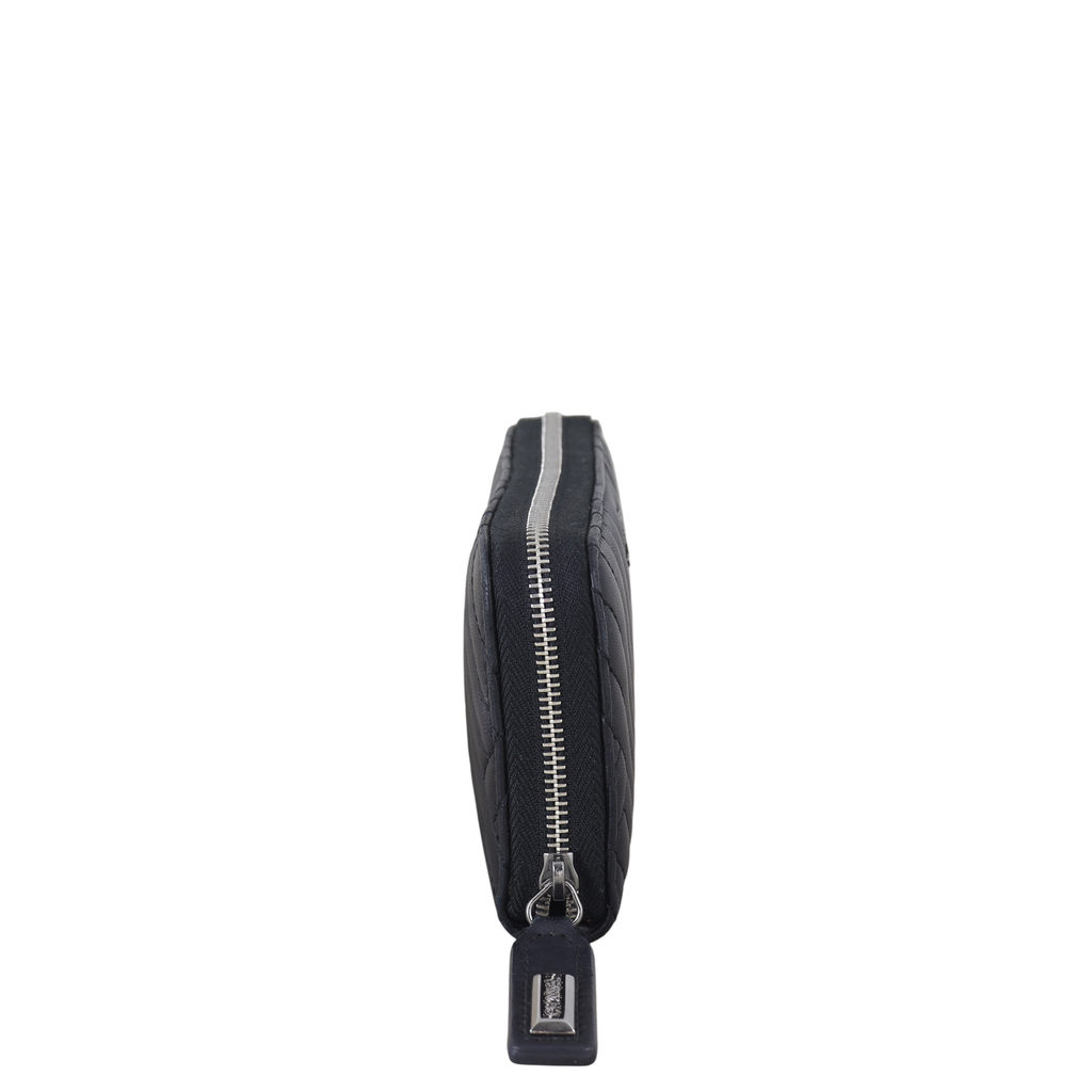 Chanel Chevron Zipped Wallet