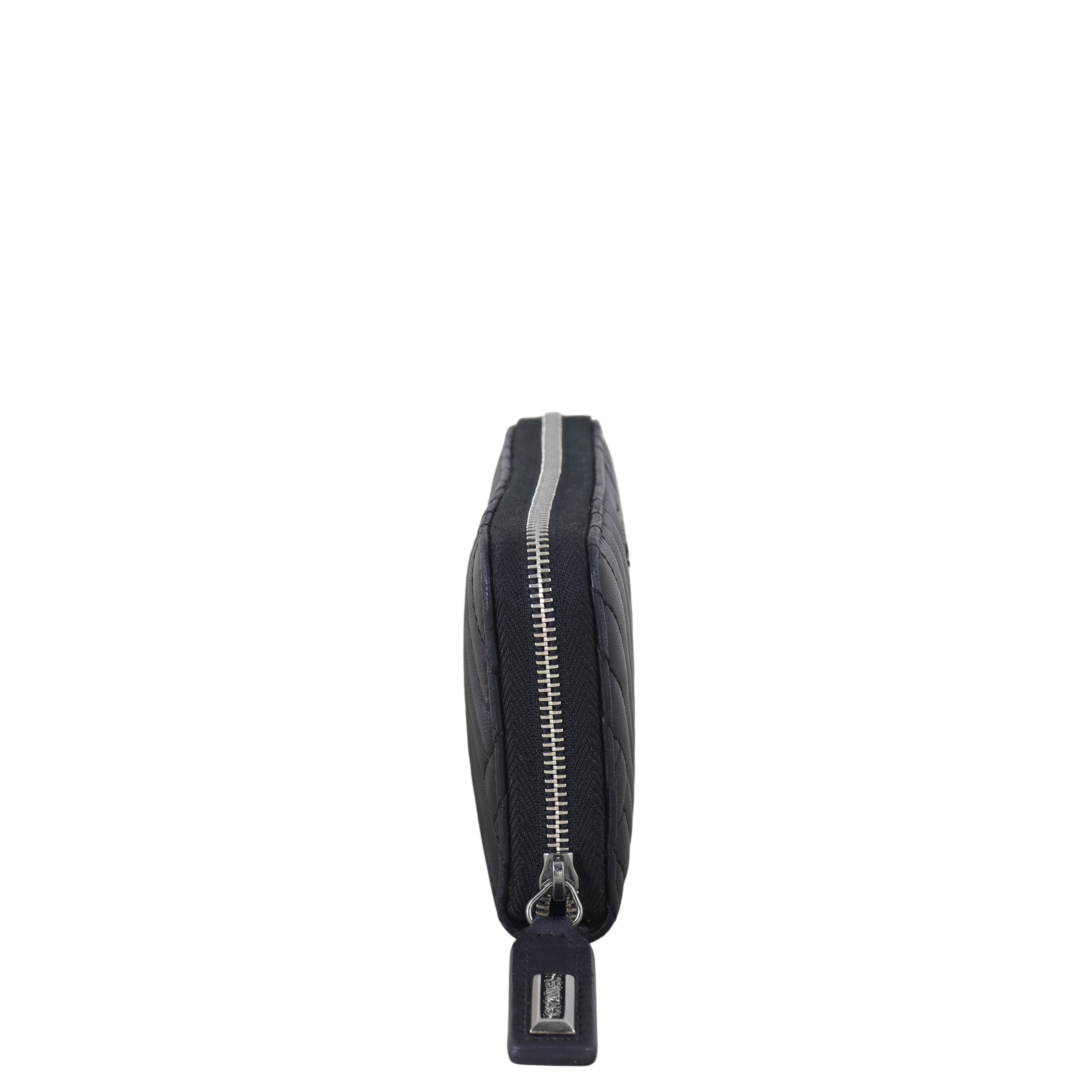 Chanel Chevron Zipped Wallet
