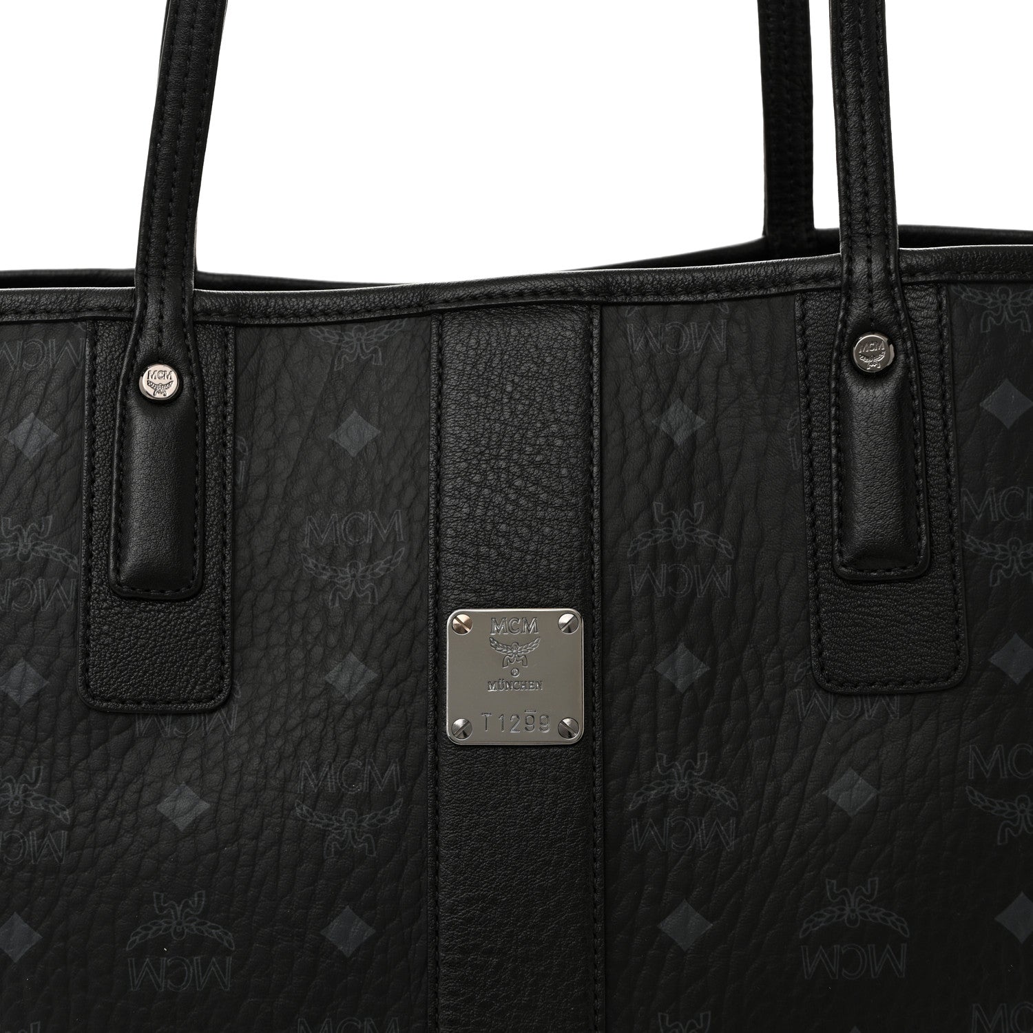 Visetos Medium Liz Reversible Shopper Tote Black