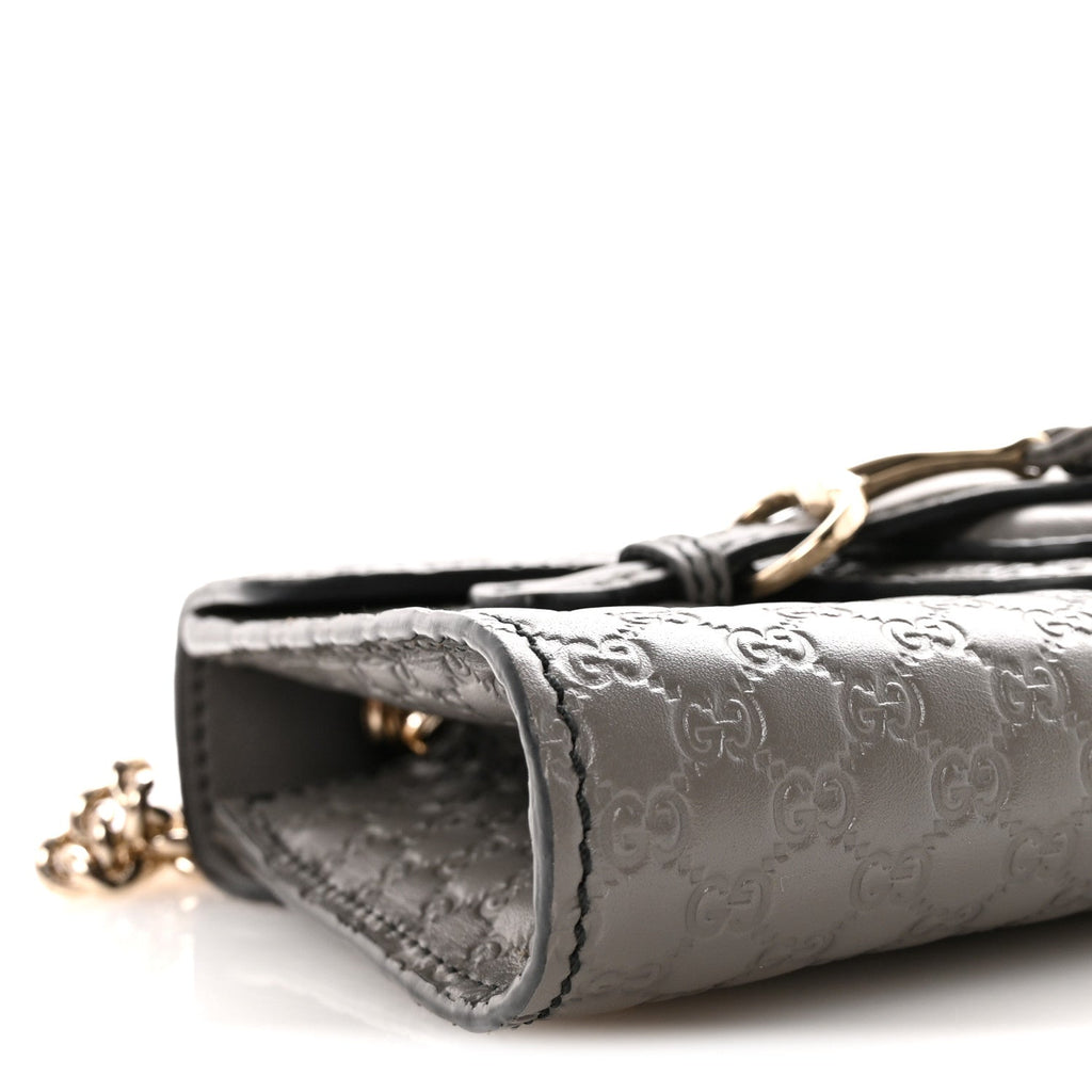 Soft Microguccissima Mini Emily Chain Shoulder Bag Loess