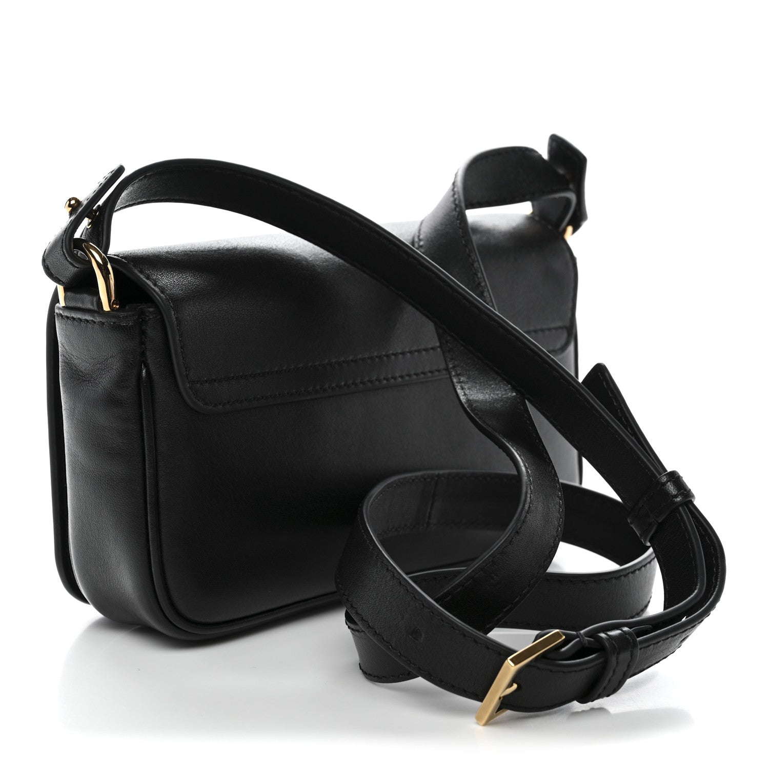 Lambskin Tag Mini Bag Black