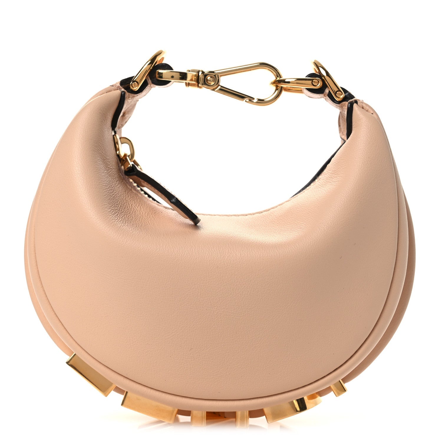 Vitello Grace Matte Nano Fendigraphy Hobo Charm Light Rose