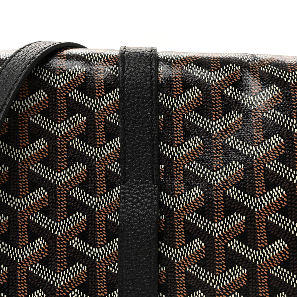 Goyardine Belvedere II MM Messenger Bag Black