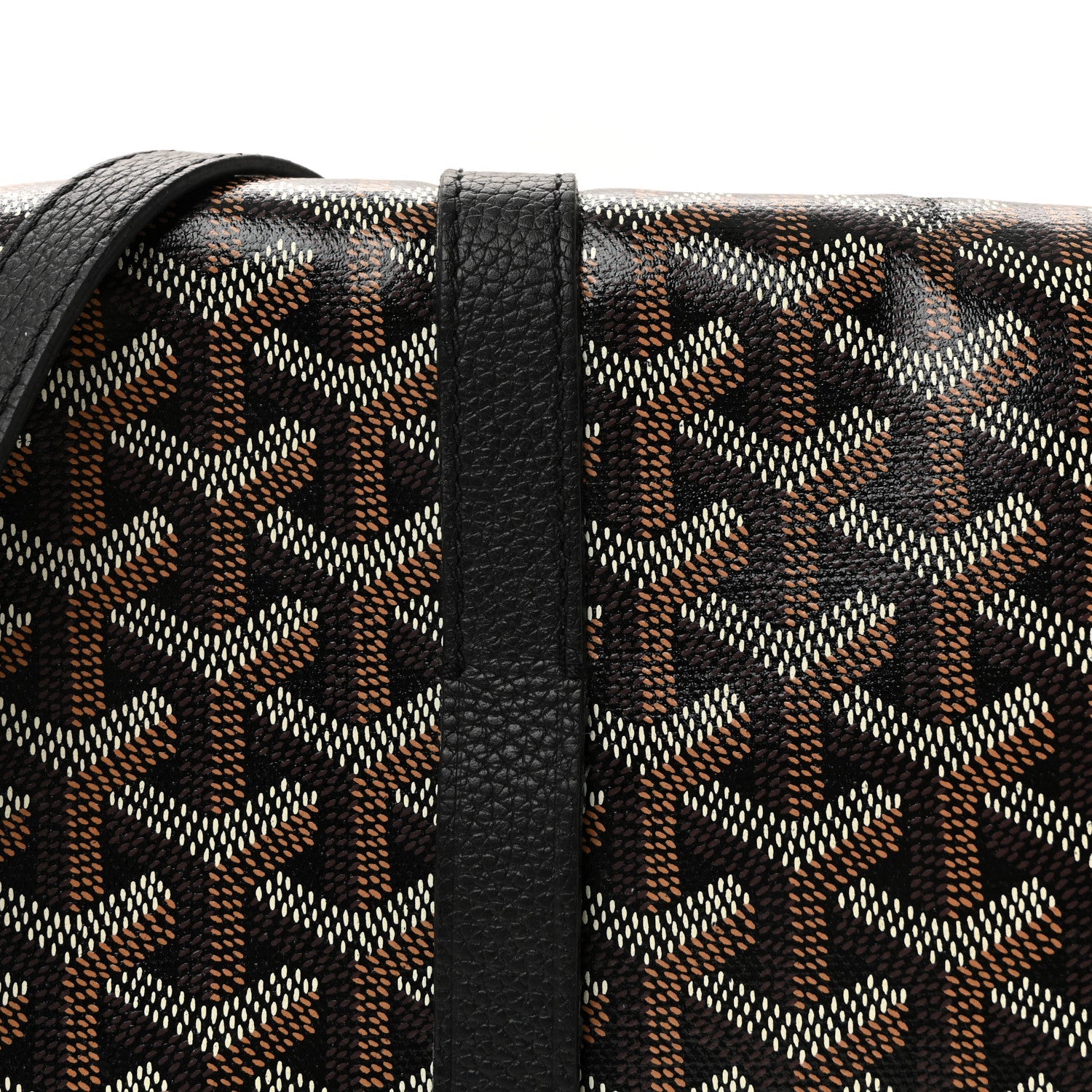 Goyardine Belvedere II MM Messenger Bag Black
