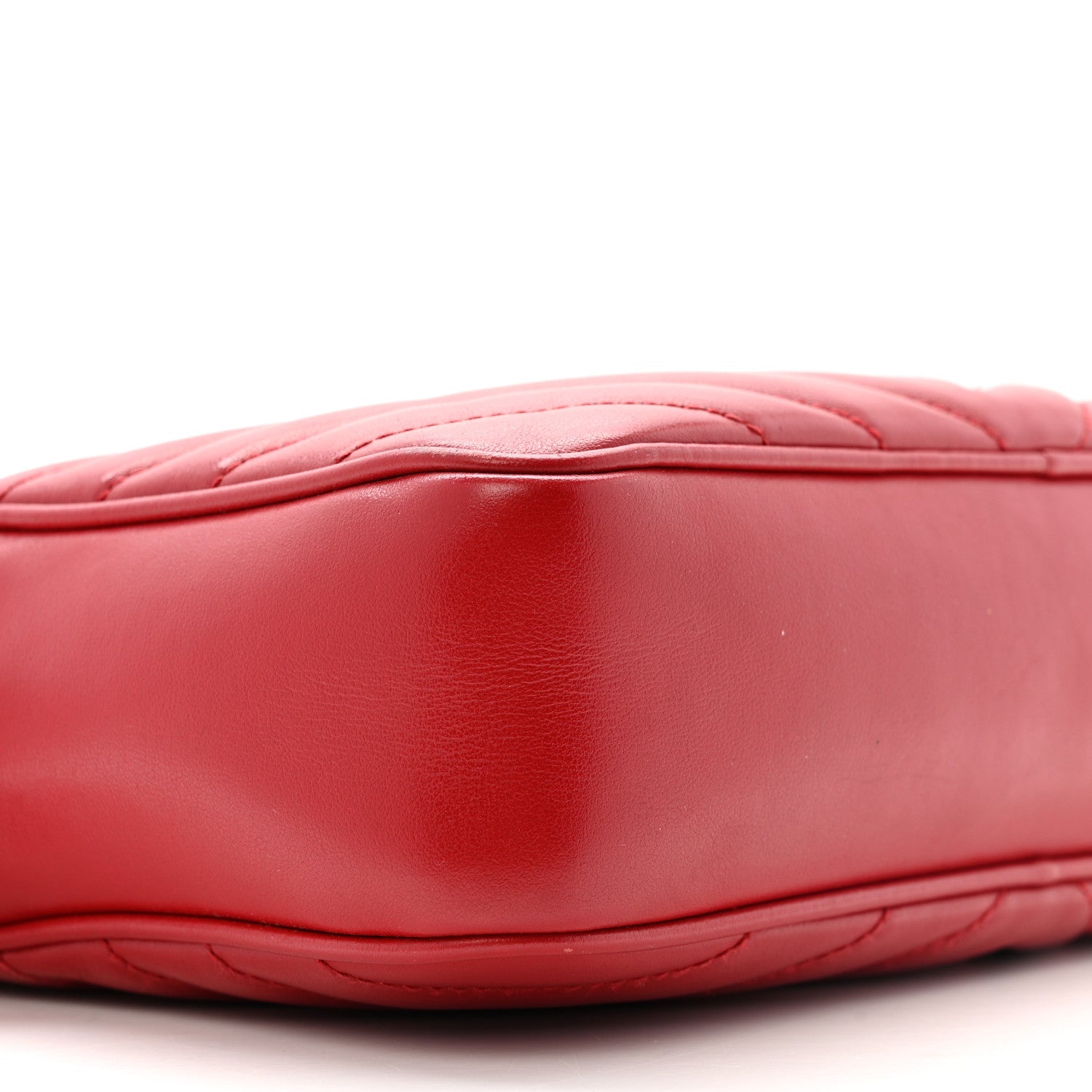 Calfskin Matelasse Monogram Lou Camera Bag Red