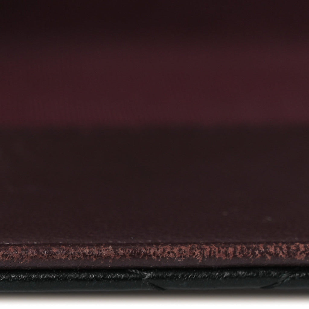 Lambskin Quilted Passport Holder Black