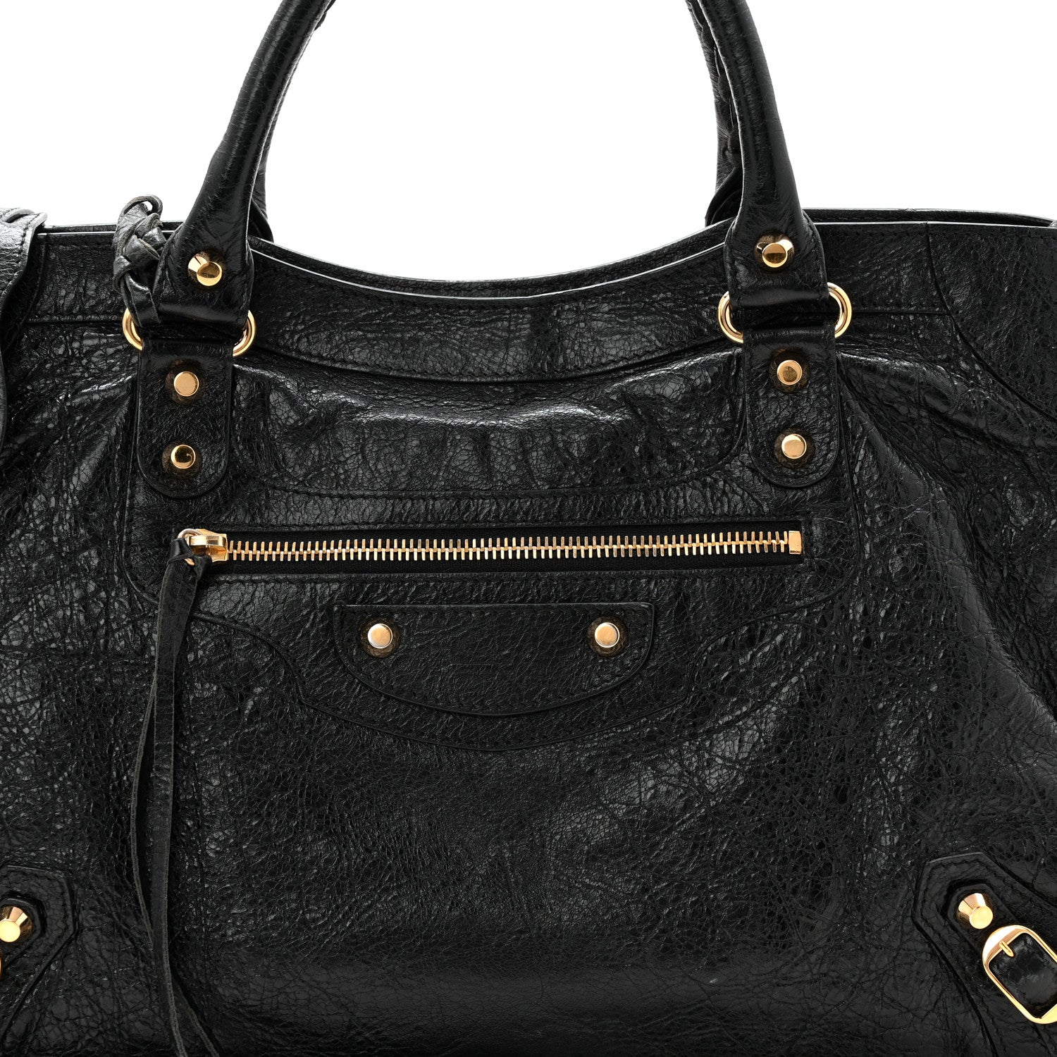 Agneau Classic Gold Hardware City Black