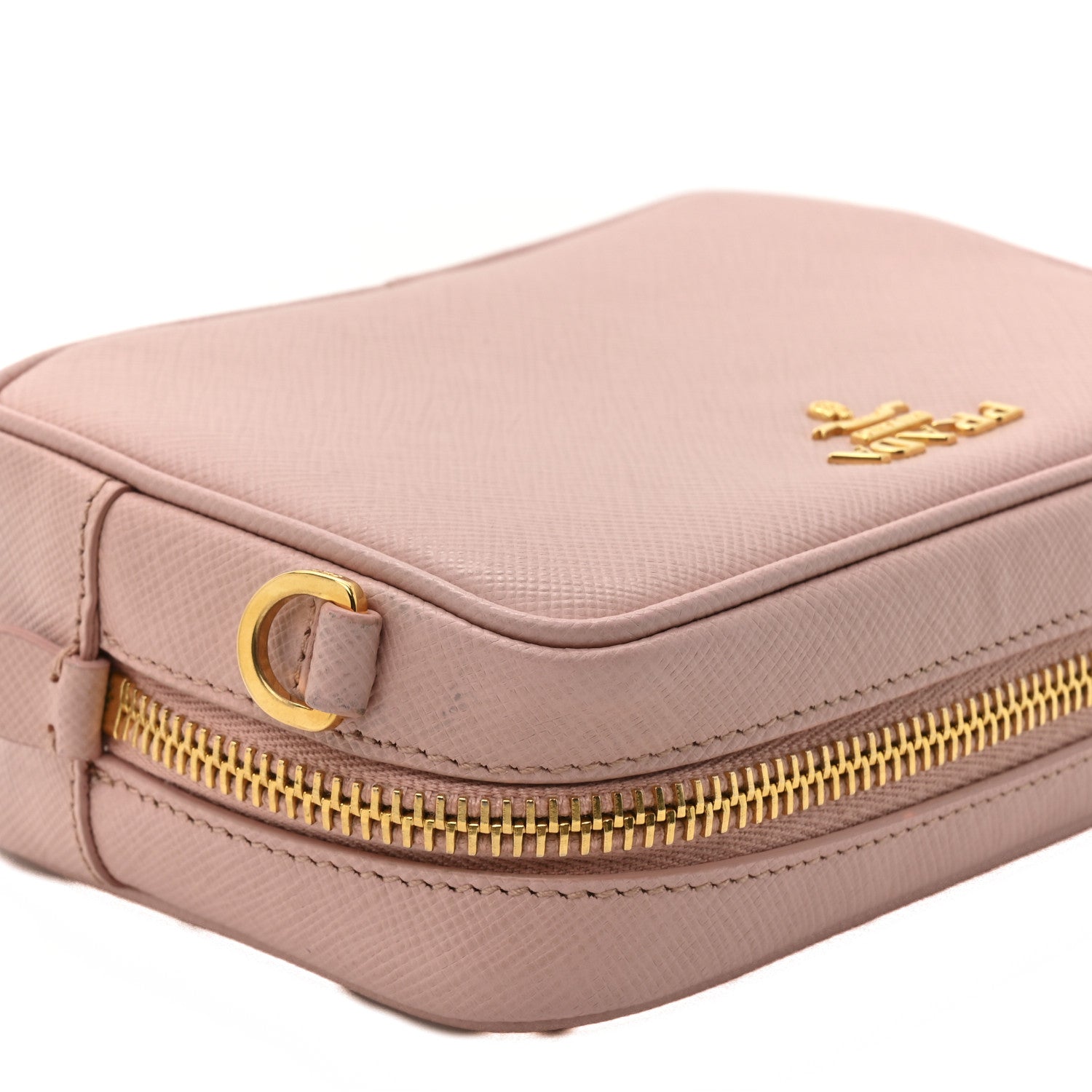 Saffiano Lux Mini Camera Crossbody Bag Orchidea